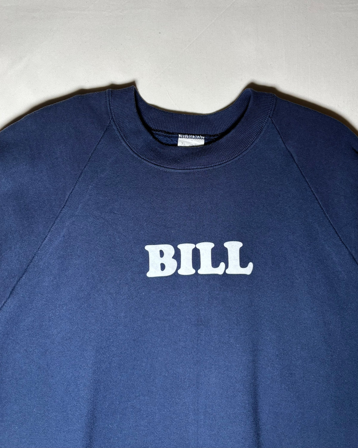 Made in USA ネイビー BILLプリント ラグランスウェット 商品画像 2