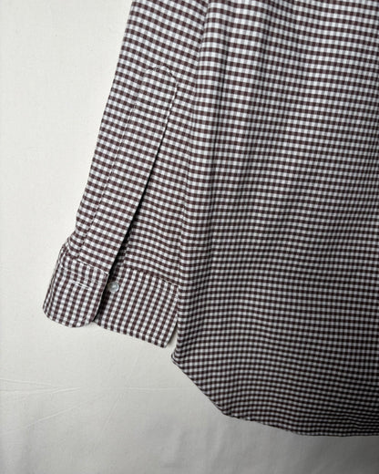 〈Brooks Brothers〉 Makers Milano Gingham Button-Down Shirt Made in USA