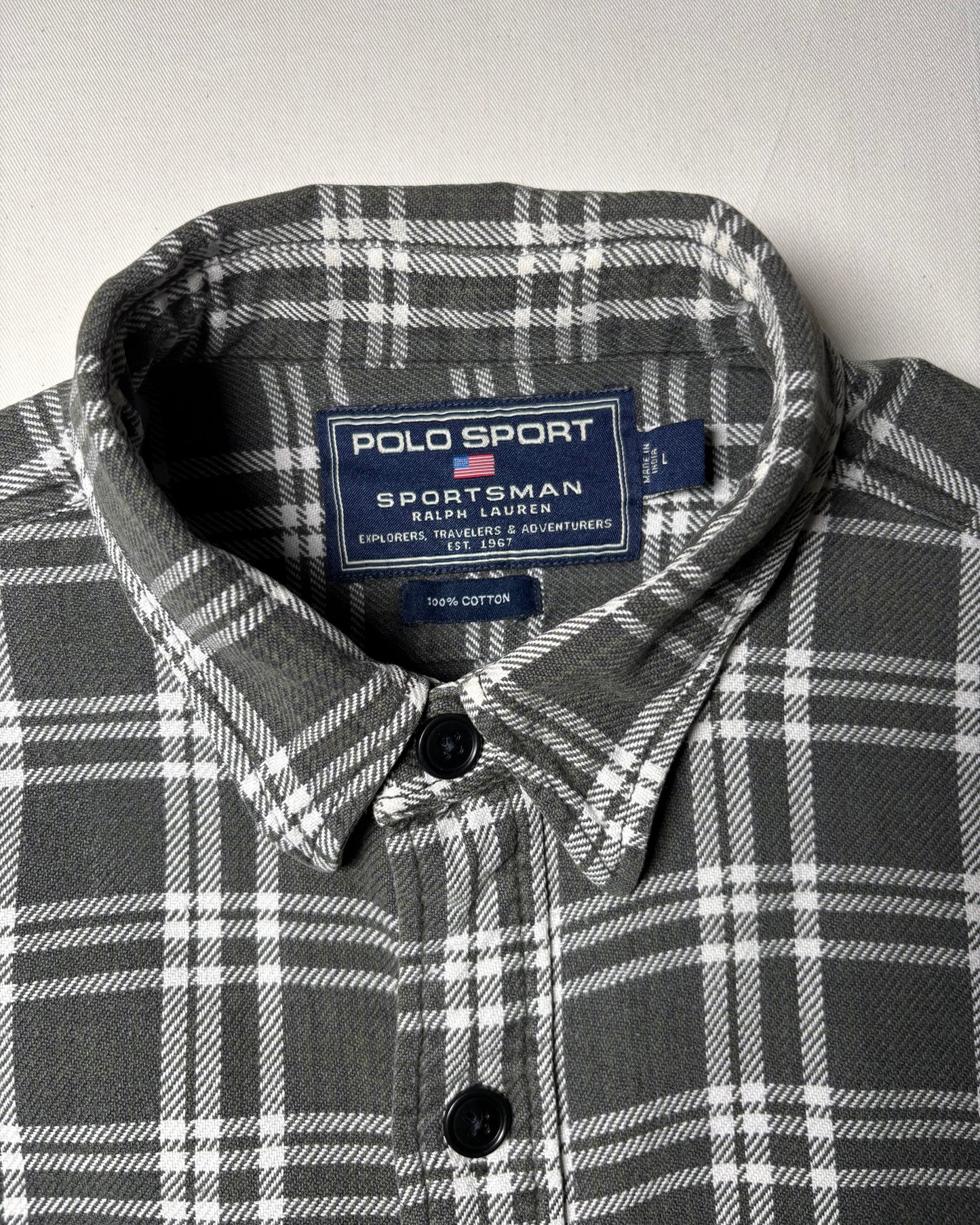 〈POLO SPORT〉 Plaid Flannel Work Shirt