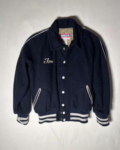 〈Empire Sporting Goods〉 Somerset Wool Varsity Jacket Navy Made in USA