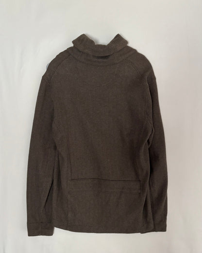 〈POLO RALPH LAUREN〉Herringbone Shawl Collar Sweat Jacket / Brown