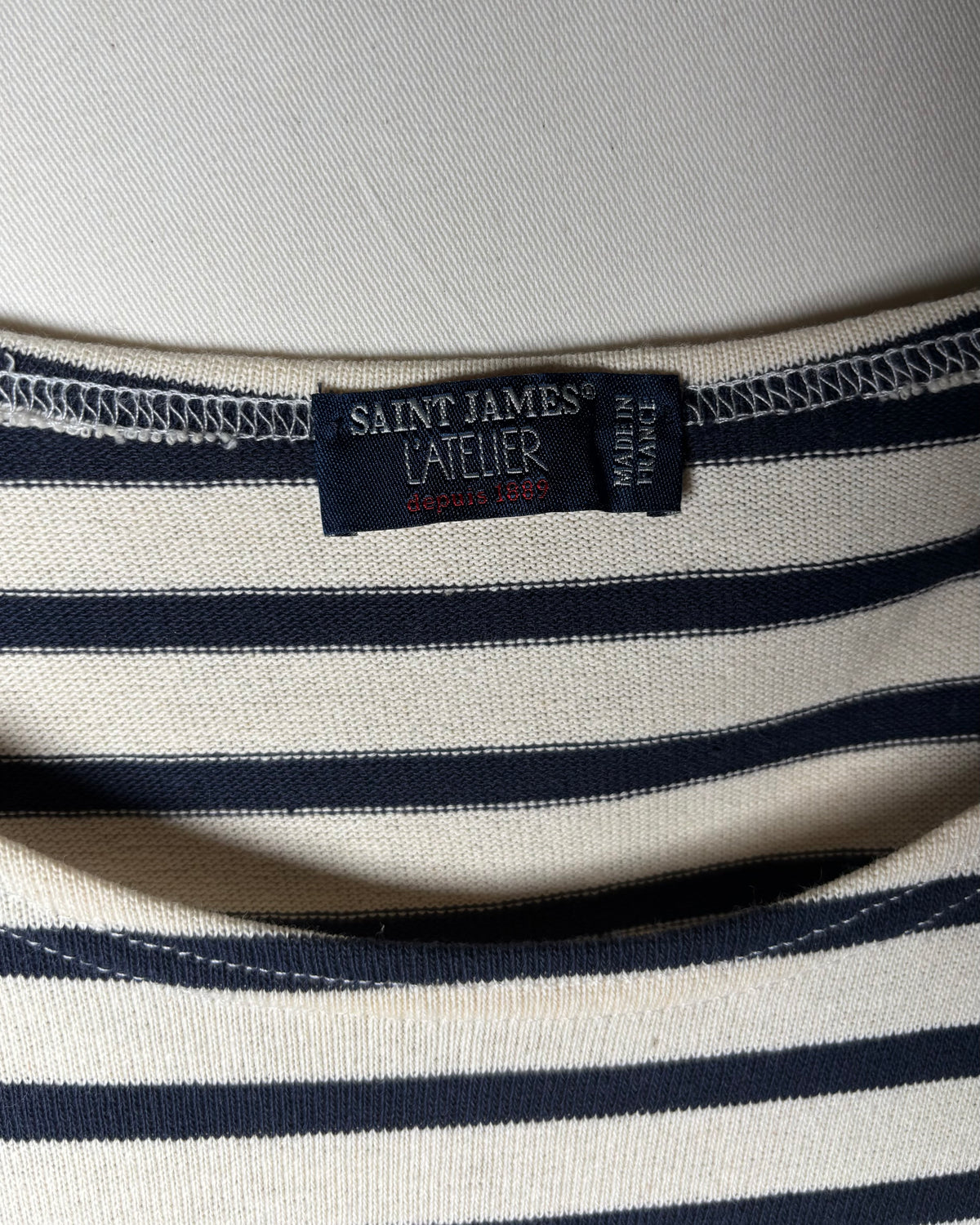〈SAINT JAMES〉 L'Atelier Breton Stripe Long Sleeve Shirt Made in France