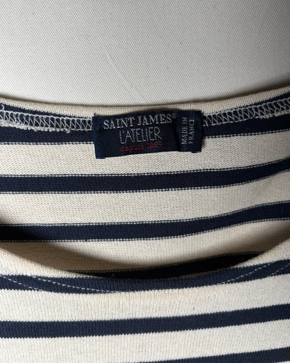 〈SAINT JAMES〉 L'Atelier Breton Stripe Long Sleeve Shirt Made in France