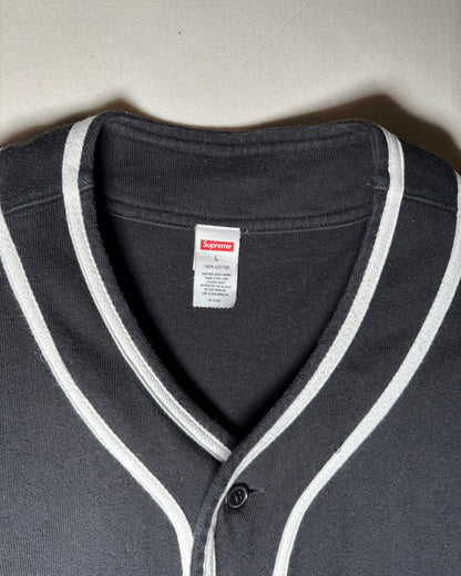 Supreme 2010 SS ブラック ホワイト ベースボールジャージ 商品画像 2