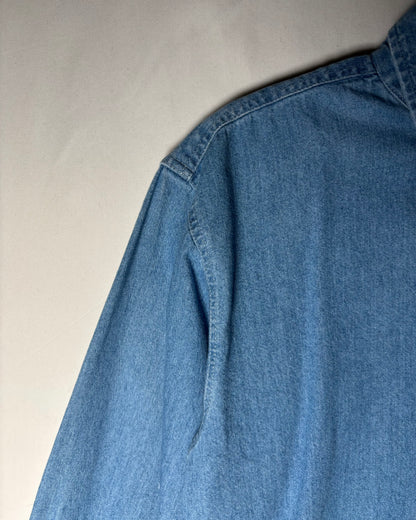 〈Planet Hollywood〉 Orlando Embroidered Denim Button-Down Shirt