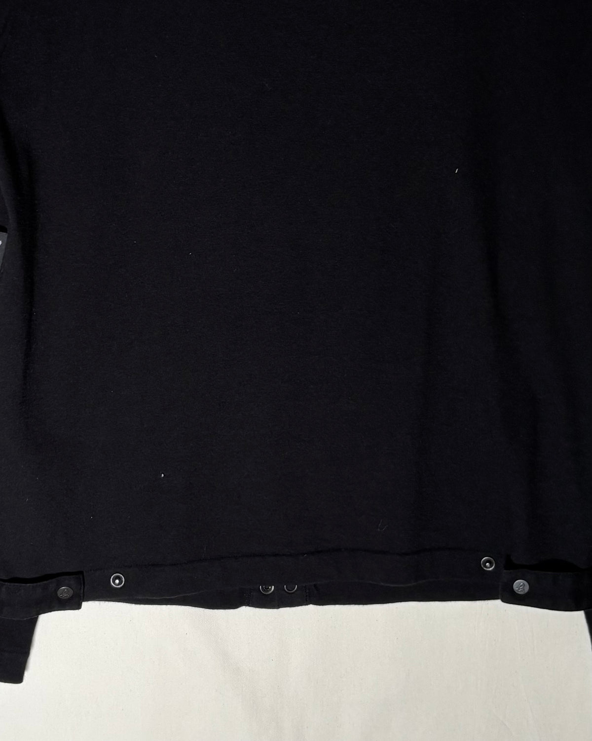 agnès b. homme 日本製 ブラック コットン スナップカーディガン 商品画像 4