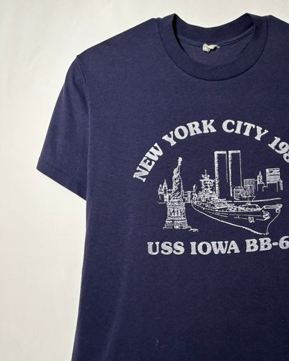 00's USS IOWA BB-61 Print T-Shirt