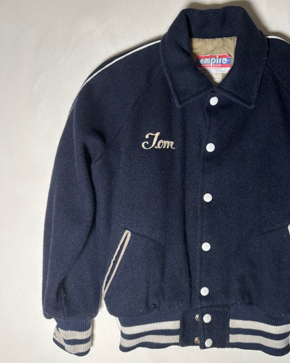 〈Empire Sporting Goods〉 Somerset Wool Varsity Jacket Navy Made in USA