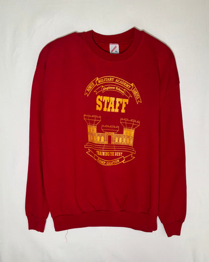 〈JERZEES〉 North Dakota Military Academy Staff Sweatshirt Made in USA
