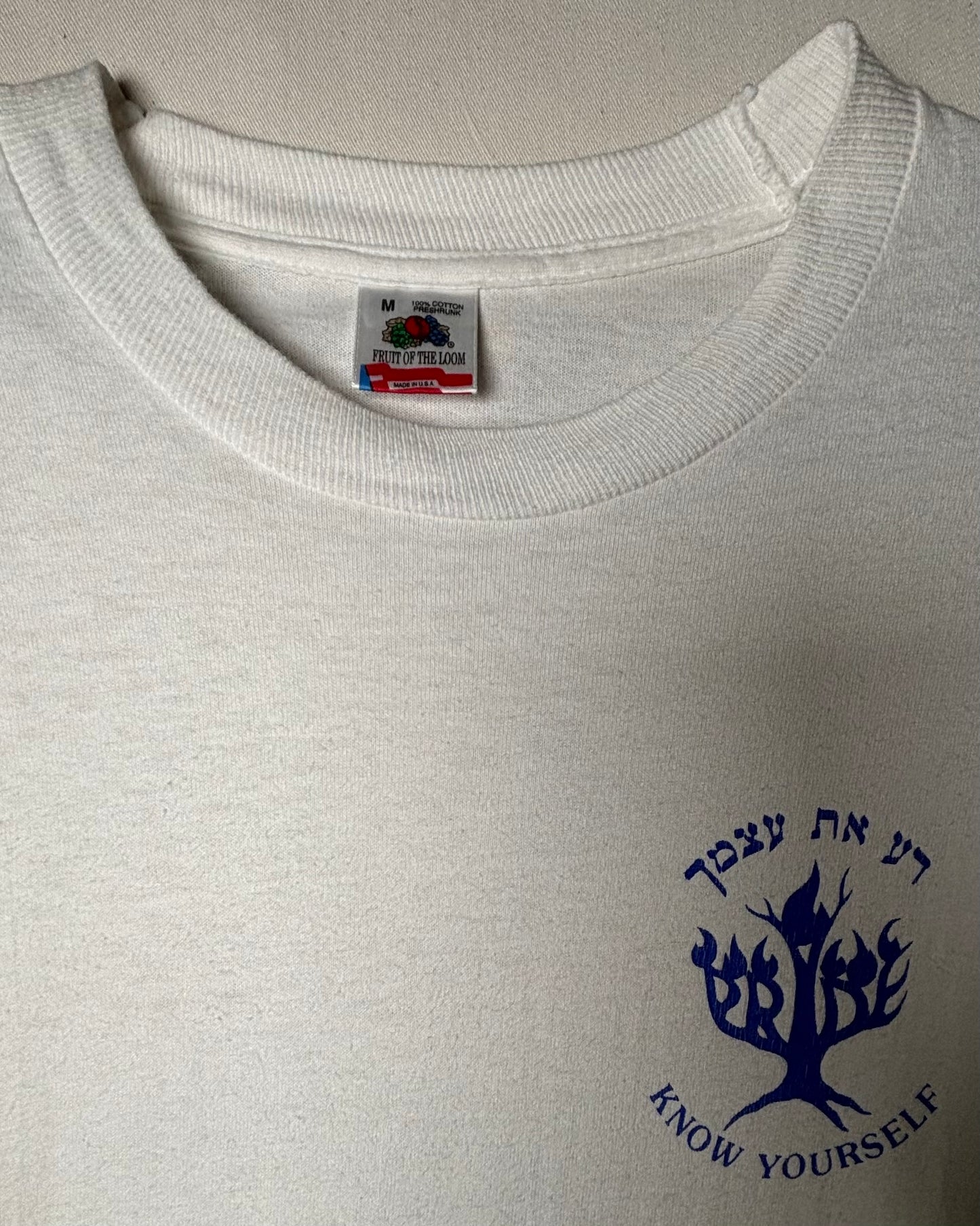 1990s FRUIT OF THE LOOM Print T-Shirt Made in USA
