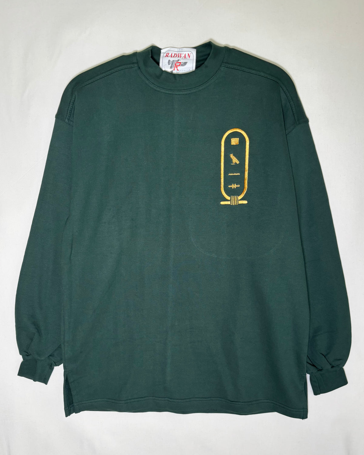 〈DARWISH〉 Egyptian Cotton Cartouche Embroidery Sweatshirt Made in Egypt