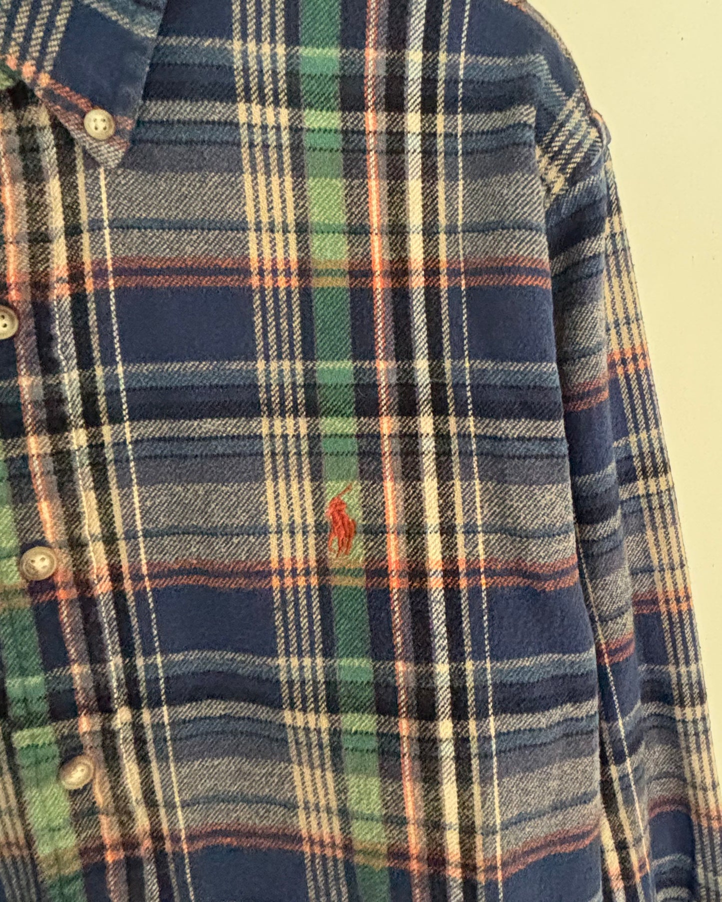〈Ralph Lauren〉Classic Fit Plaid Flannel Shirt / L