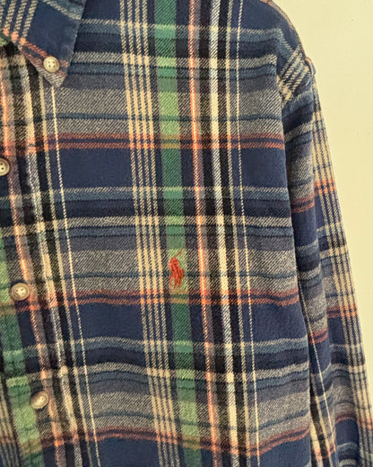 〈Ralph Lauren〉Classic Fit Plaid Flannel Shirt / L