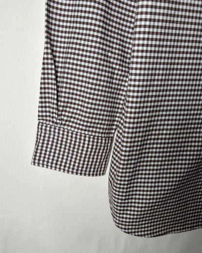 〈Brooks Brothers〉 Makers Milano Gingham Button-Down Shirt Made in USA
