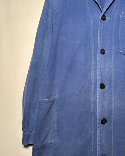 50's French Herringbone Work Atelier Coat