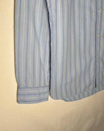〈RRL Ralph Lauren〉 Striped Cotton Shirt Light Blue Size S