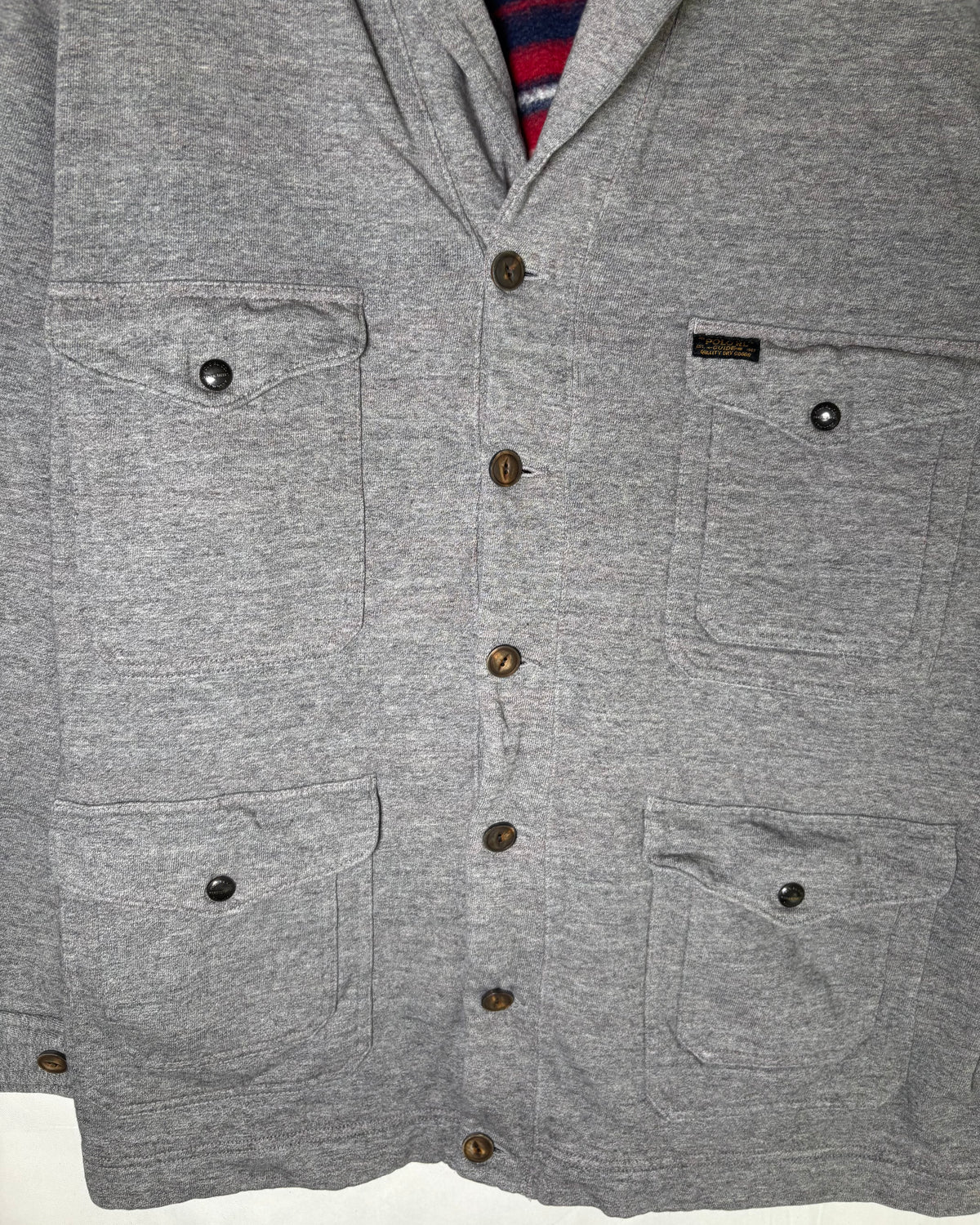 〈Polo Ralph Lauren〉 Shawl Collar Utility Cardigan Jacket Gray