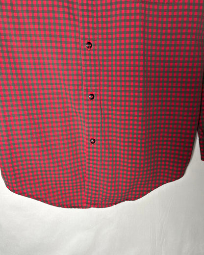 〈Patagonia〉 Cotton Check Shirt Red Green Made in Portugal