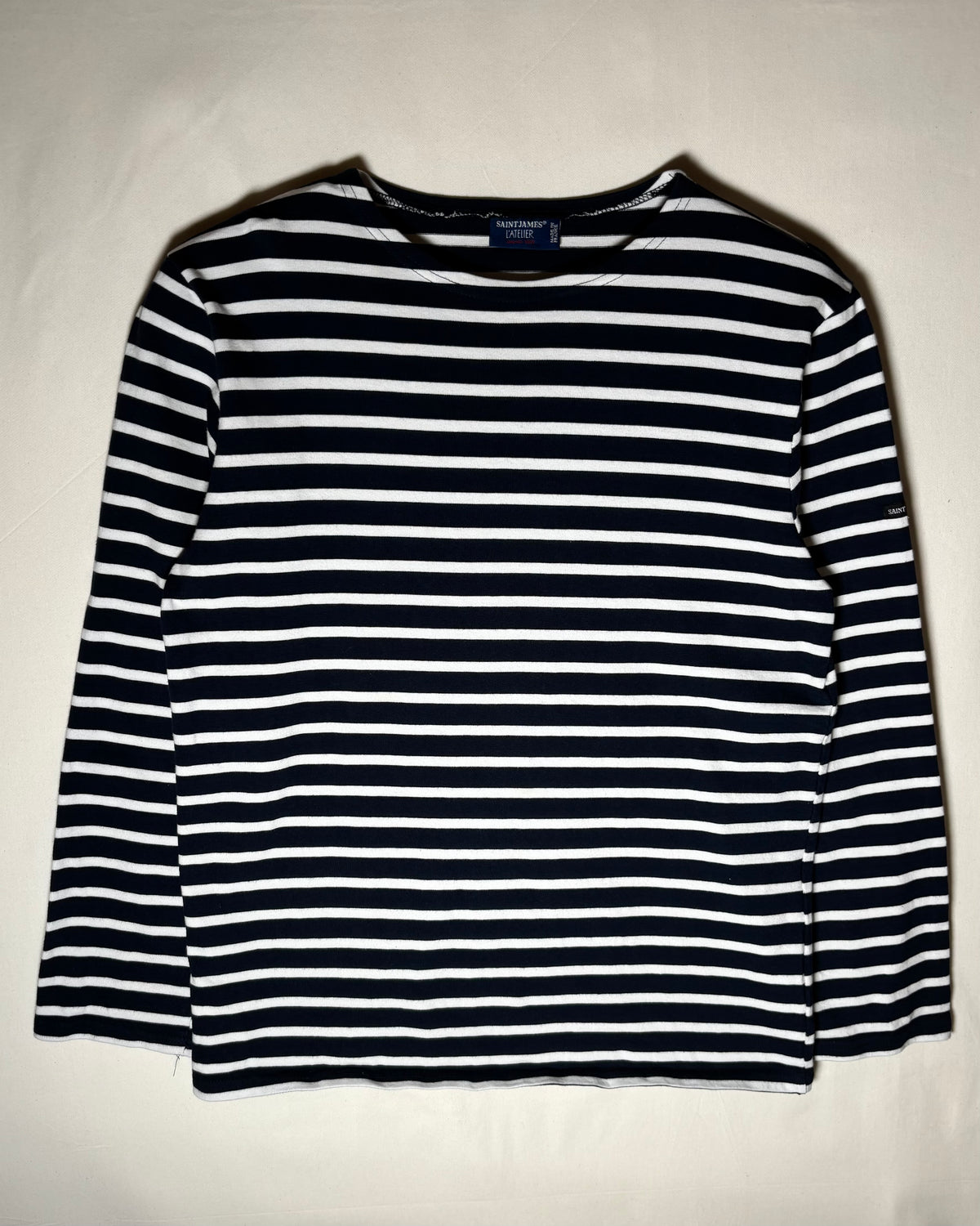 〈SAINT JAMES〉 L'Atelier Breton Stripe Long Sleeve Shirt Made in France