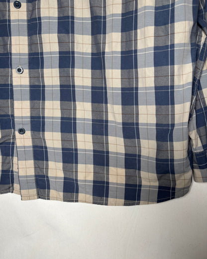 〈Patagonia〉 Plaid Utility Shirt Navy × Beige XXL