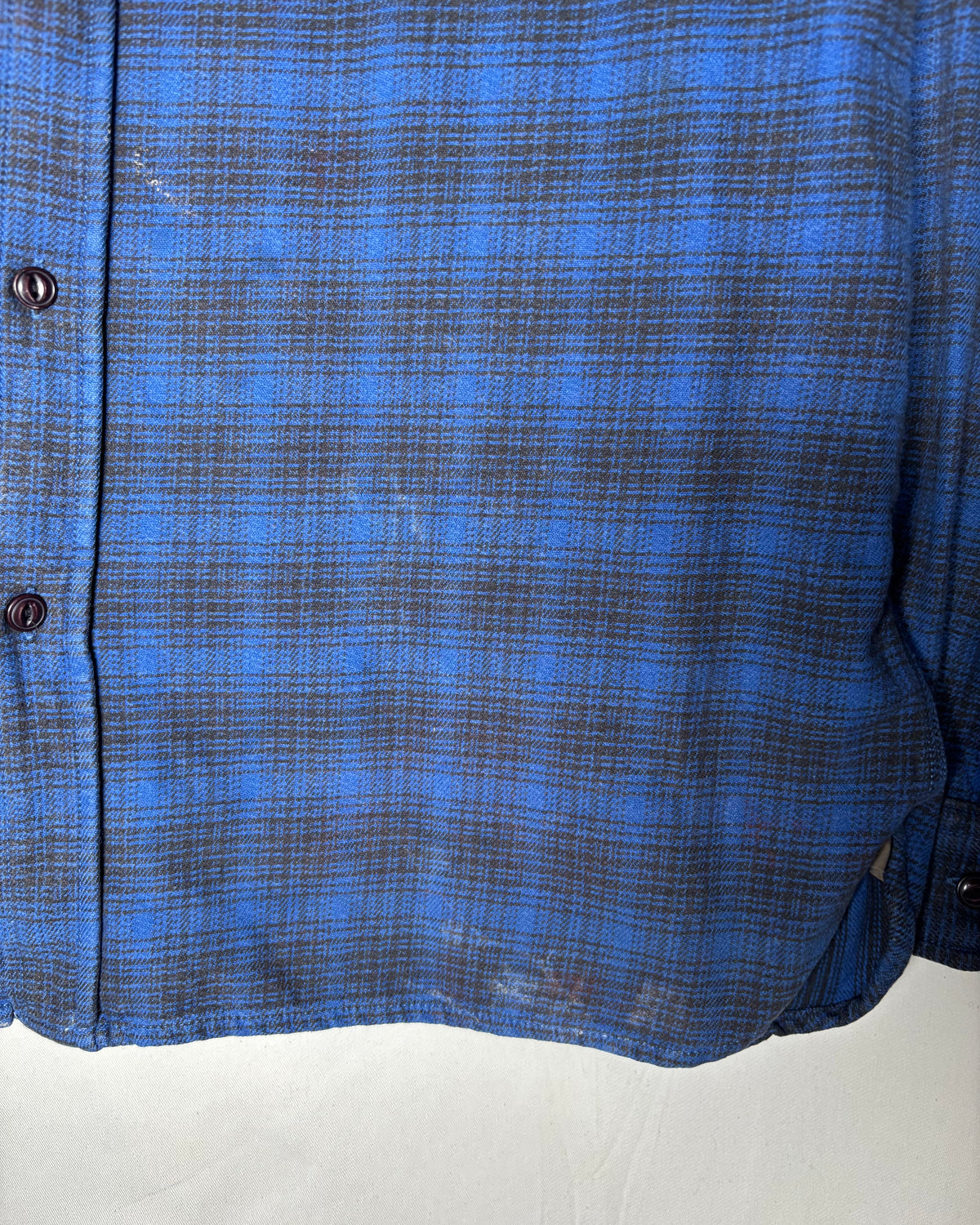WOOLRICH ブルー チェック コットン ワークシャツ 商品画像 4