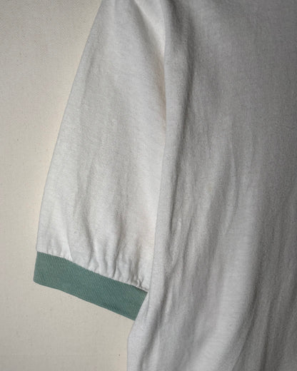 〈Stitches〉Chicago White Sox Logo Ringer T-Shirt / White × Green