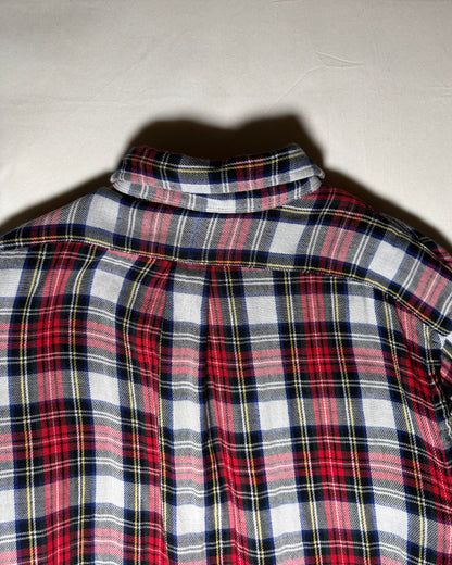 Ralph Lauren レッド ネイビー チェック ボタンダウンシャツ 商品画像 8
