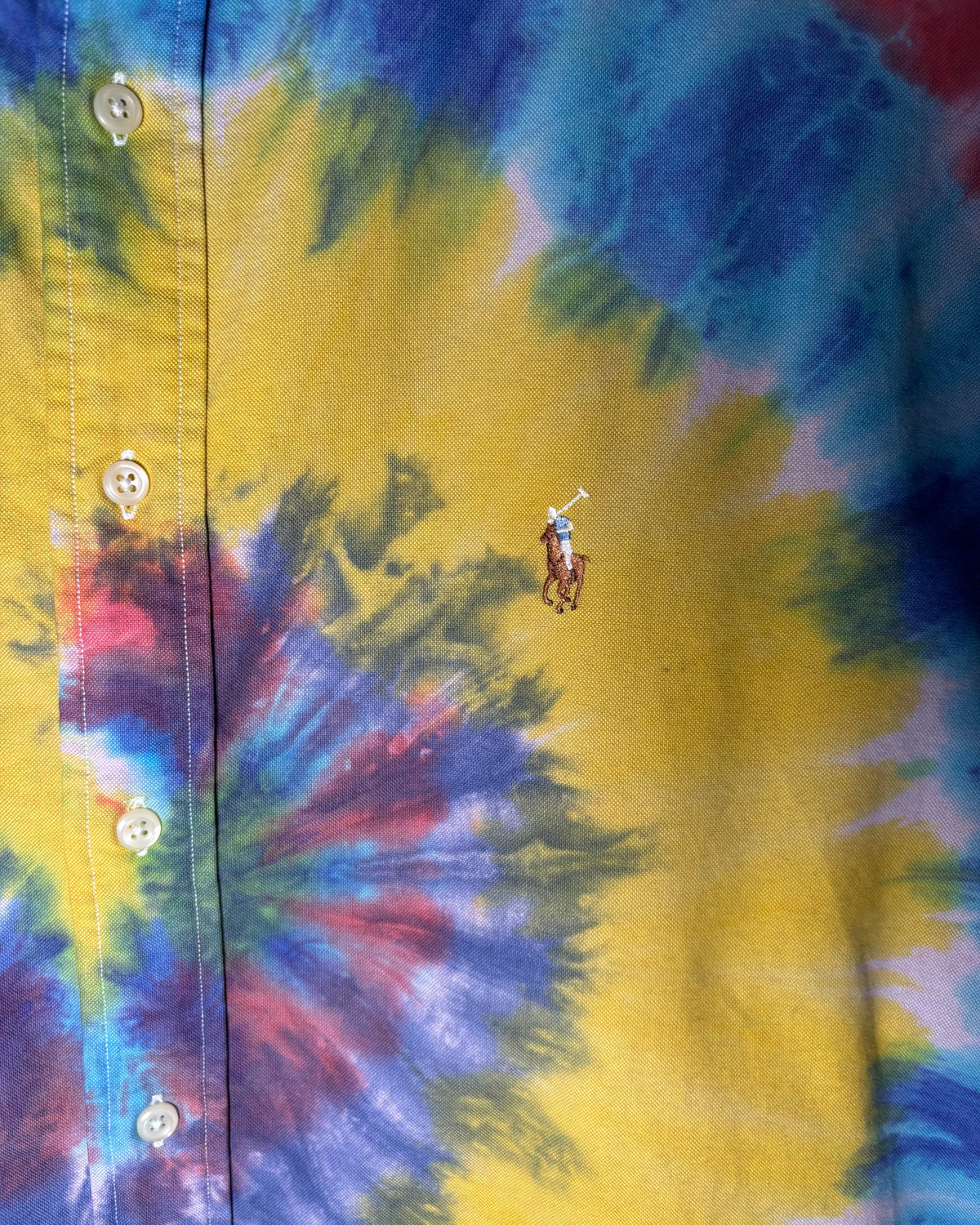 〈Ralph Lauren〉 Yarmouth Tie-Dye Oxford Button-Down Shirt