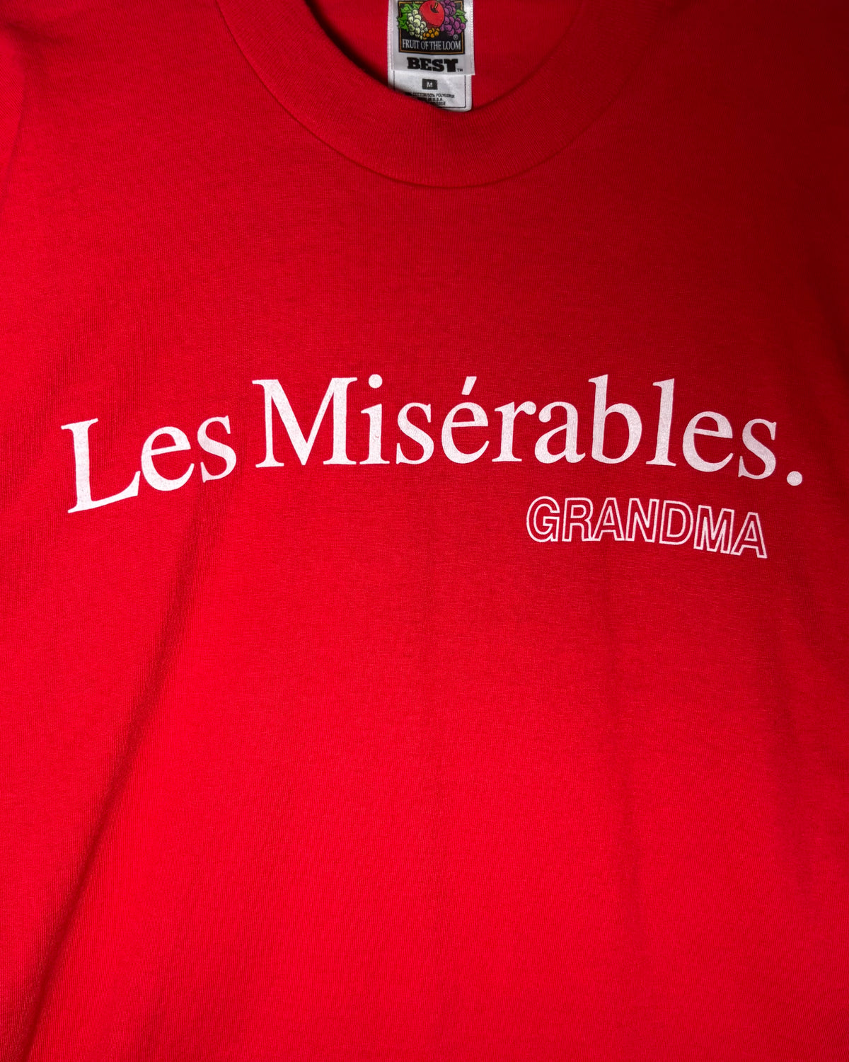 FRUIT OF THE LOOM Les Misérables GRANDMA プリントTシャツ Made in USA 商品画像 2