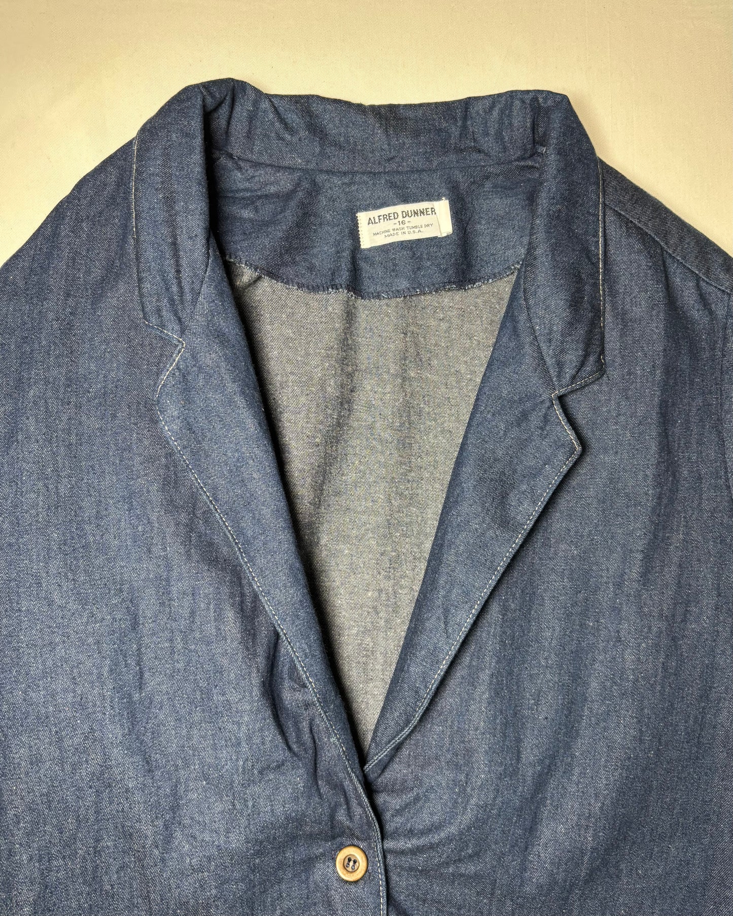 USA-Made 〈ALFRED DUNNER〉 Denim Tailored Jacket